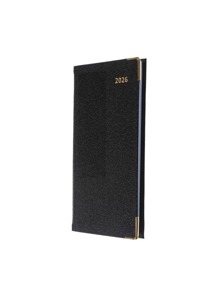 Collins - Business - Slim 2026 12 Month Calendar Year Planner, Week-To-View with Appointments Pocket Diary - Black (CAPB.99-26) - Image 1