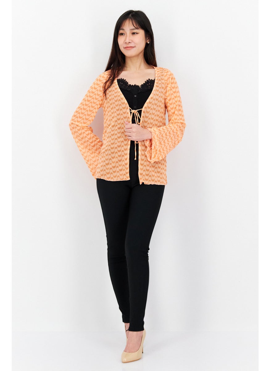 Women Abstract Long Sleeve Top, Orange - pzsku/Z7197BE987D8FEEE1B36CZ/45/_/1724350765/6f474a66-3248-4f02-8aa2-456767c62535