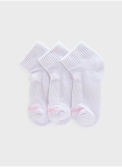 SKECHERS 3 Pack Terry Qtr Crew Socks  - Image 1