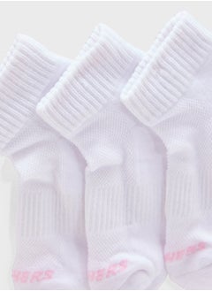 SKECHERS 3 Pack Terry Qtr Crew Socks  - Image 3