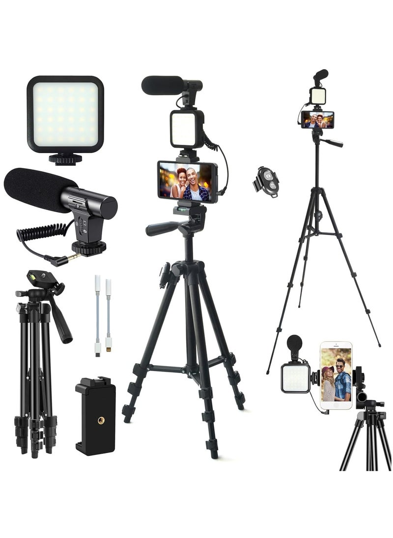 TIGER Vlogging YouTube Starter Kit – Complete Bundle for Beginners, Includes Camera, Tripod, Microphone, Ring Light, and Accessories for High-Quality Content Creation  - Image 1