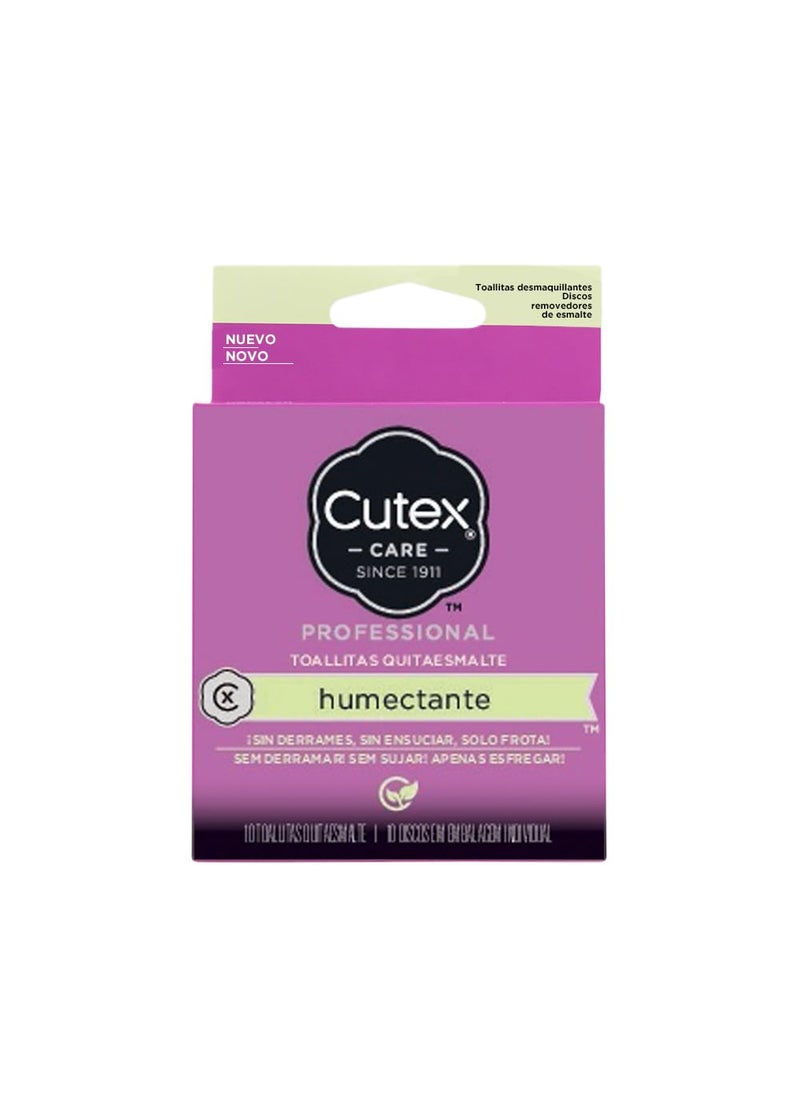 Cutex Cutex Care Swipe and Go Nail Polish Remover Pads, 10 Count 