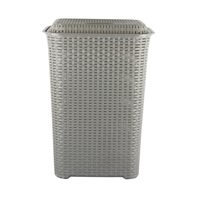 Cello Eliza Plastic Laundry Basket, L.Grey - Image 1