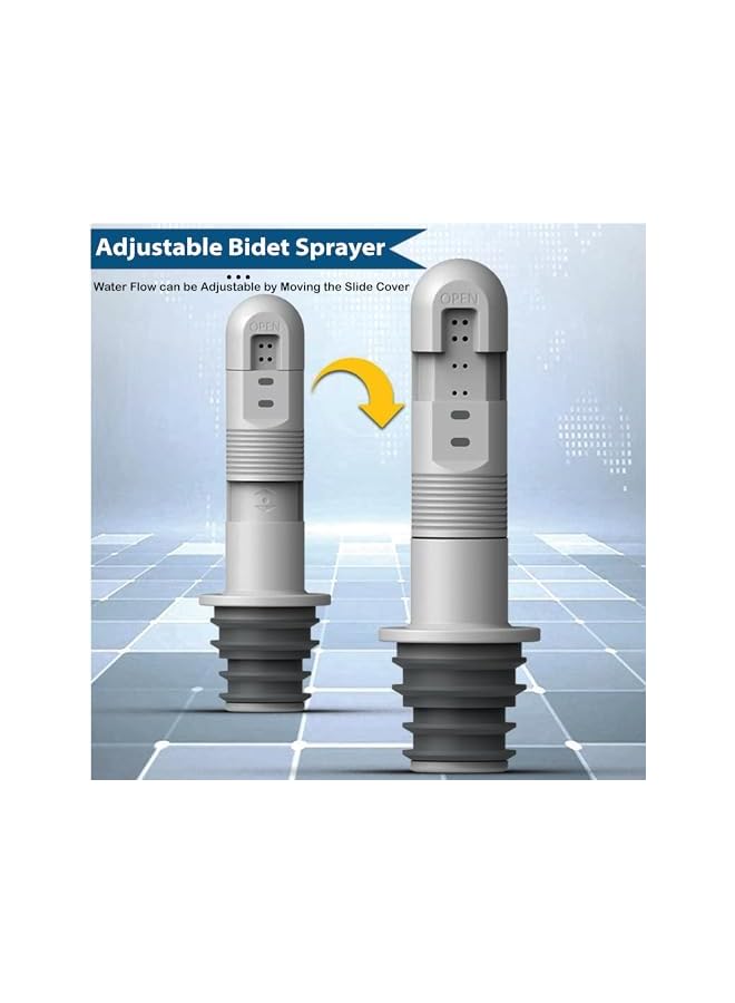 S-TOP Portable Toilet Bidet Sprayer - Handheld Bidet Sprayer For Personal Hygiene Cleaning - Gentle Care Portable Bidet for baby, Men and Women - Compact, Lightweight & Hygienic Shattaf for Travel, Camping - Image 2