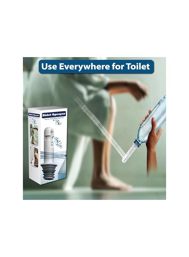 S-TOP Portable Toilet Bidet Sprayer - Handheld Bidet Sprayer For Personal Hygiene Cleaning - Gentle Care Portable Bidet for baby, Men and Women - Compact, Lightweight & Hygienic Shattaf for Travel, Camping - Image 4