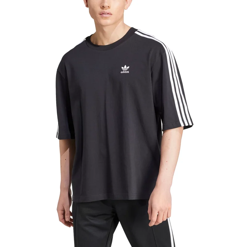 adidas تي شيرت رجالي أسود أوفر سايز أوريجينالز