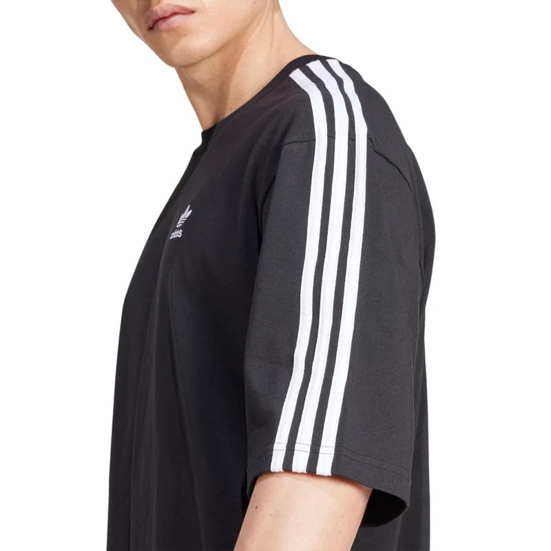 adidas تي شيرت رجالي أسود أوفر سايز أوريجينالز