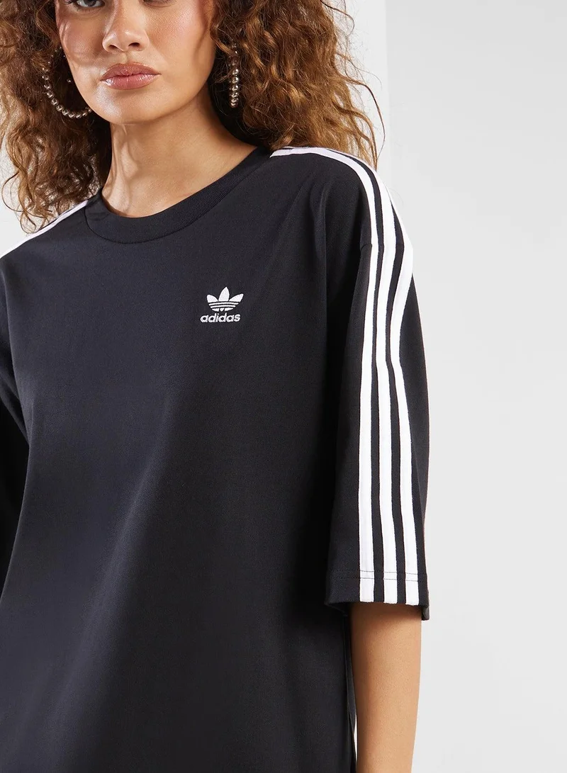 adidas تي شيرت رجالي أسود أوفر سايز أوريجينالز