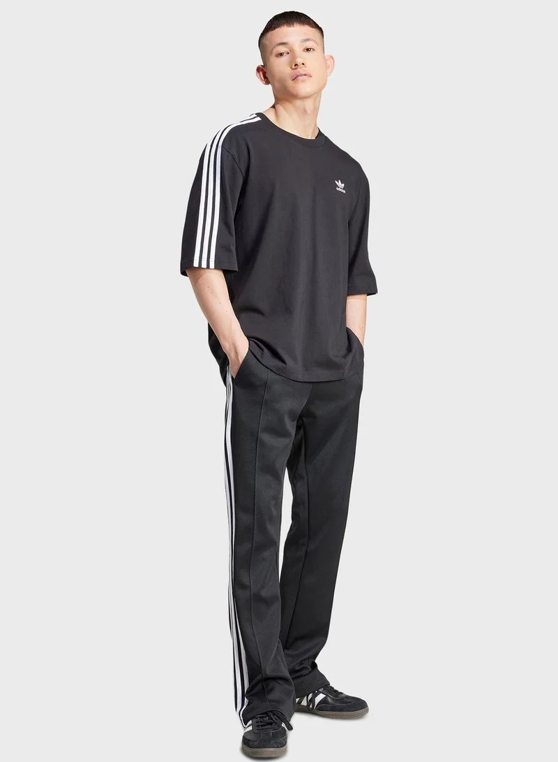 adidas تي شيرت رجالي أسود أوفر سايز أوريجينالز