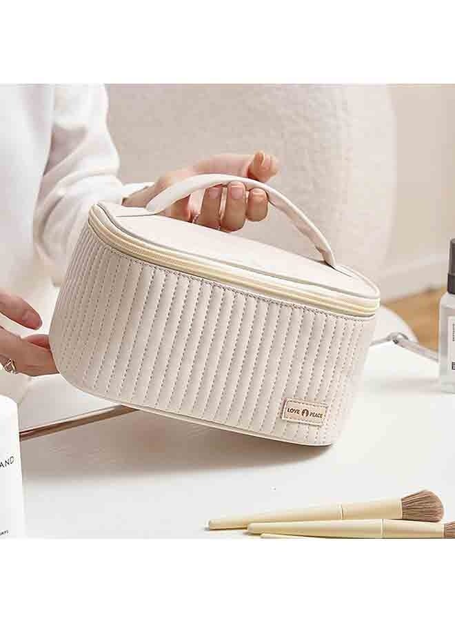 بلومنغ تايم حقيبة مستحضرات التجميل ، حقيبة غسيل كعكة السفر ، بو سعة كبيرة الراقية حقيبة التخزين المحمولة ، حقيبة تخزين السفر غسل - Image 1