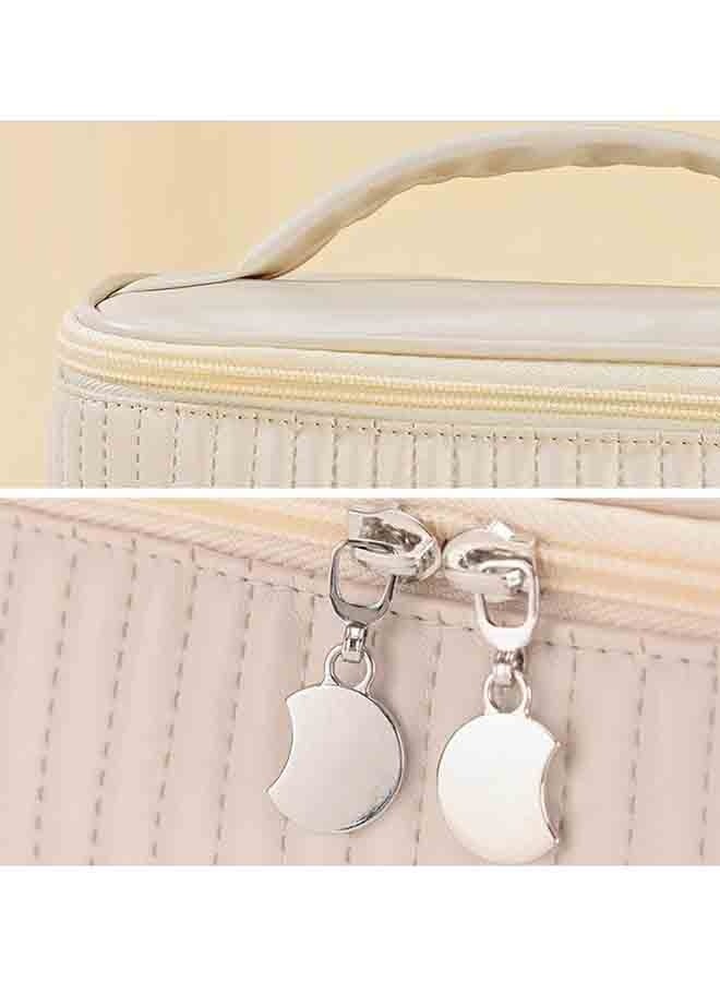 بلومنغ تايم حقيبة مستحضرات التجميل ، حقيبة غسيل كعكة السفر ، بو سعة كبيرة الراقية حقيبة التخزين المحمولة ، حقيبة تخزين السفر غسل - Image 2