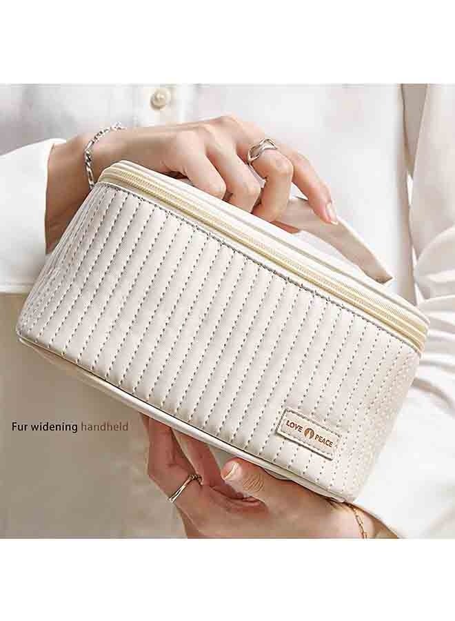 بلومنغ تايم حقيبة مستحضرات التجميل ، حقيبة غسيل كعكة السفر ، بو سعة كبيرة الراقية حقيبة التخزين المحمولة ، حقيبة تخزين السفر غسل - Image 3