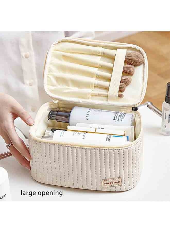 بلومنغ تايم حقيبة مستحضرات التجميل ، حقيبة غسيل كعكة السفر ، بو سعة كبيرة الراقية حقيبة التخزين المحمولة ، حقيبة تخزين السفر غسل - Image 4