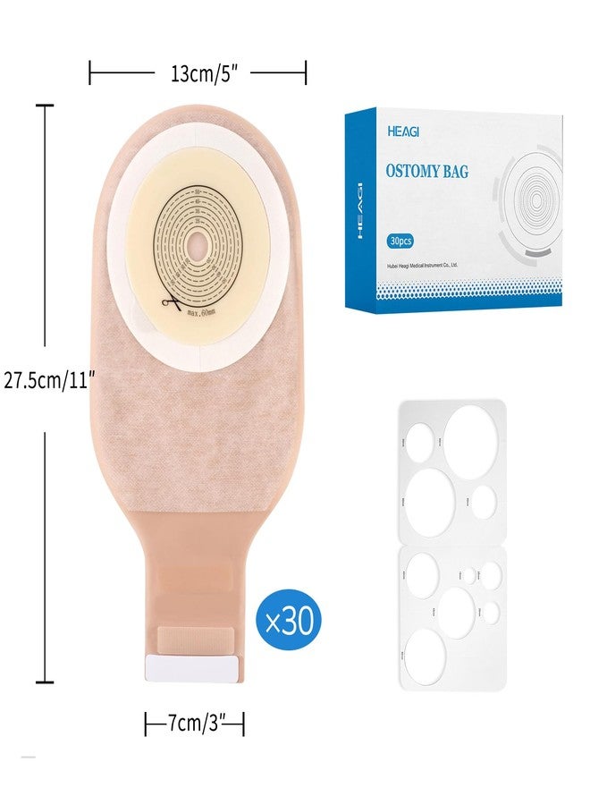 Heagimed 30 PCS Colostomy Bags, Ostomy Supplies, One Piece Drainable Ostomy Pouch with Closure for Ileostomy Stoma Care, Ostomy Bag, 15mm-60mm Cut to Fit - Image 5