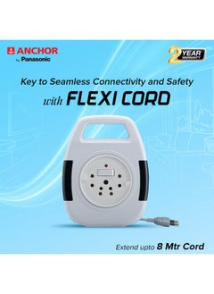 Anchor Anchor by Panasonic 6A 2 Pin Flex Box with Indicator & Handle | 8 Mtr Extension Flex Box for Home, Office (5219)  - Image 5