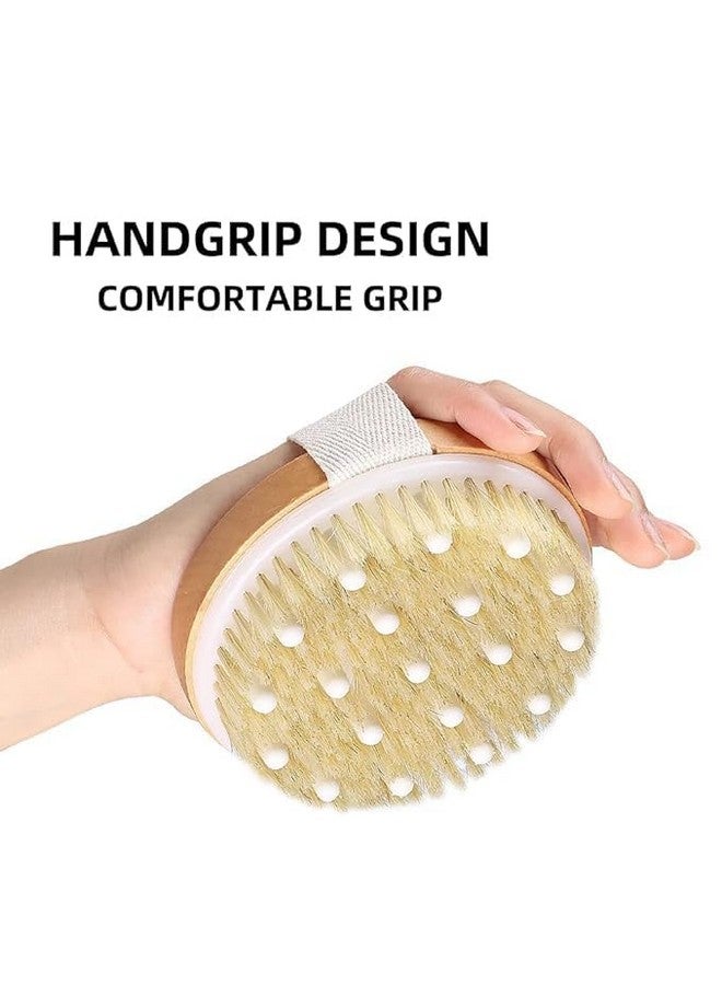 MATSON Wooden Bath Brush with Massaging Nodes for Dry brushing | Wet and Dry Bath Brush for Cellulite and Lymphatic, Suitable for all skin types - Image 2