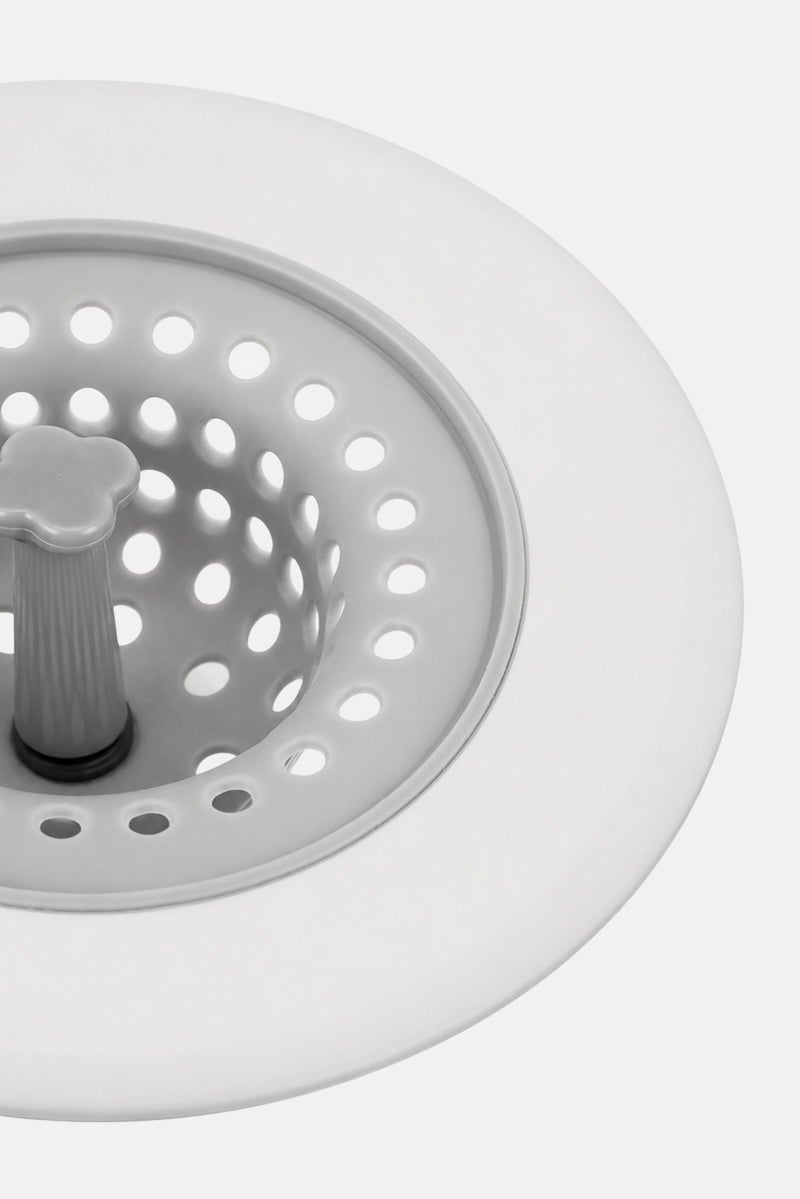 Bombay 2 Pcs Silicone Kitchen Sink Drain Strainer With Stainless Steel Edge, Multicolor - Image 3