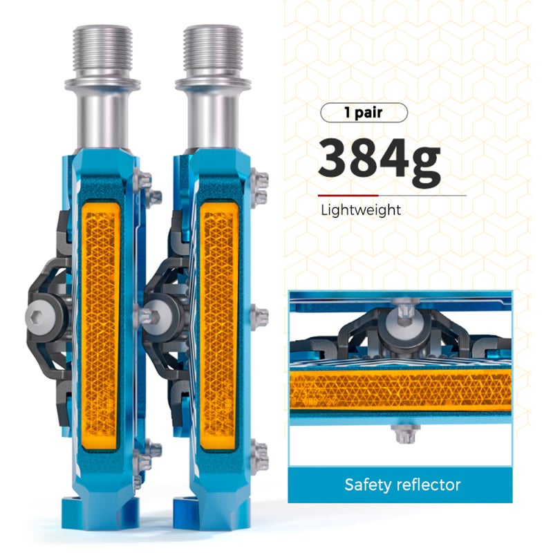 GEWAGE Mountain Bike Pedals with Reflector Lightweight Aluminum Bicycle Pedals for SPD - Image 2