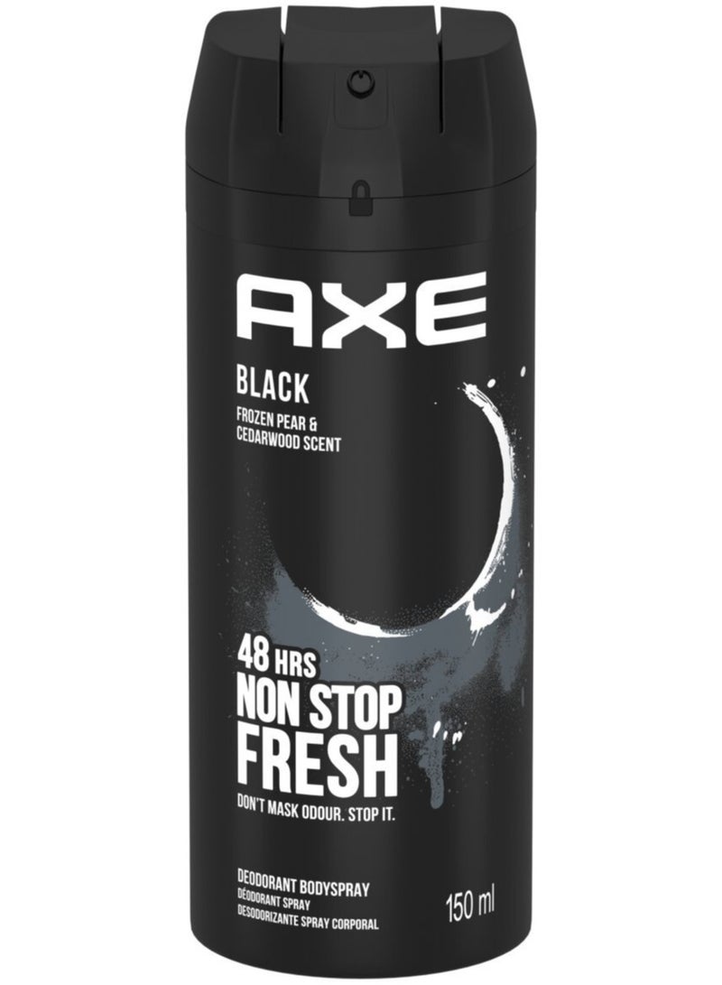 Axe Black Frozen Pear and Cedarwood Scent Deodorant Body spray 150ml - Image 1