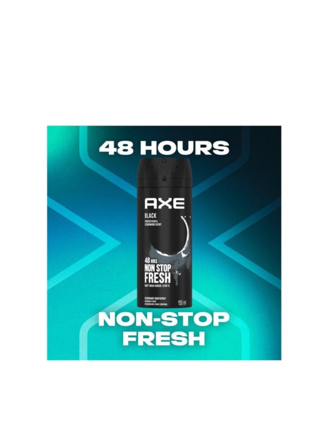 Axe Black Frozen Pear and Cedarwood Scent Deodorant Body spray 150ml - Image 4