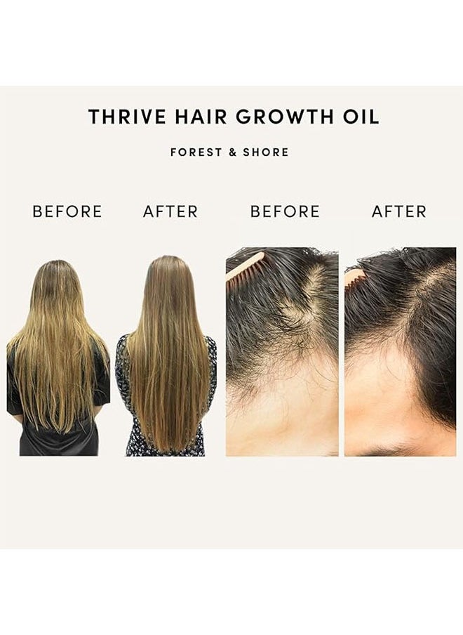 JS Thrive Hair Oil 60ml, Stimulate New Hair Growth, Strengthen Hair Follicles, Natural Hair Oil with Effective Thickening Hair Mask, Hair Loss Treatment  - Image 2