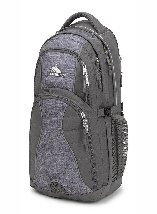 High Sierra Swerve Laptop Backpack, Slate/Woolly Weave, One Size - Image 1