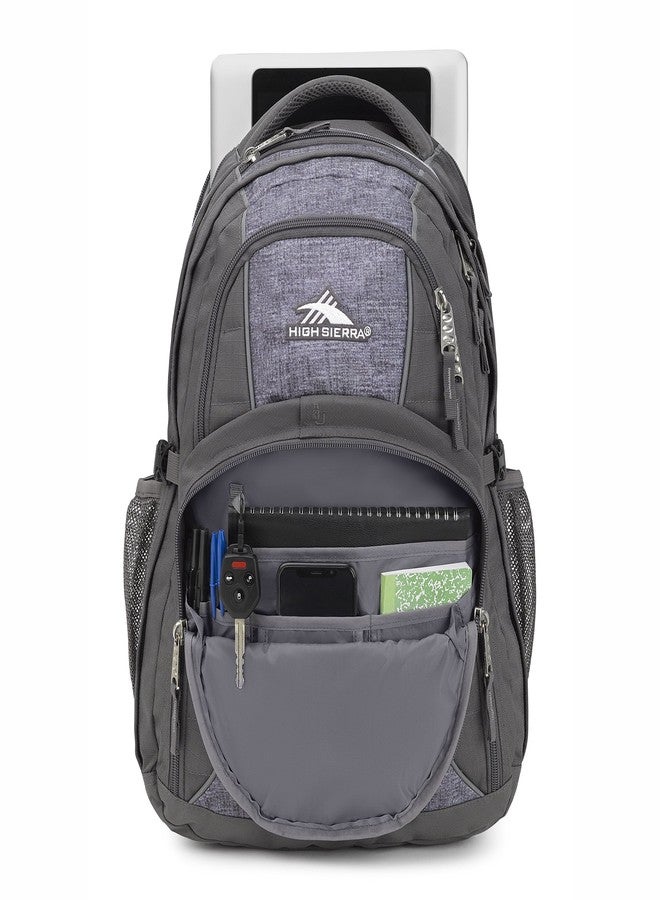 High Sierra Swerve Laptop Backpack, Slate/Woolly Weave, One Size - Image 4