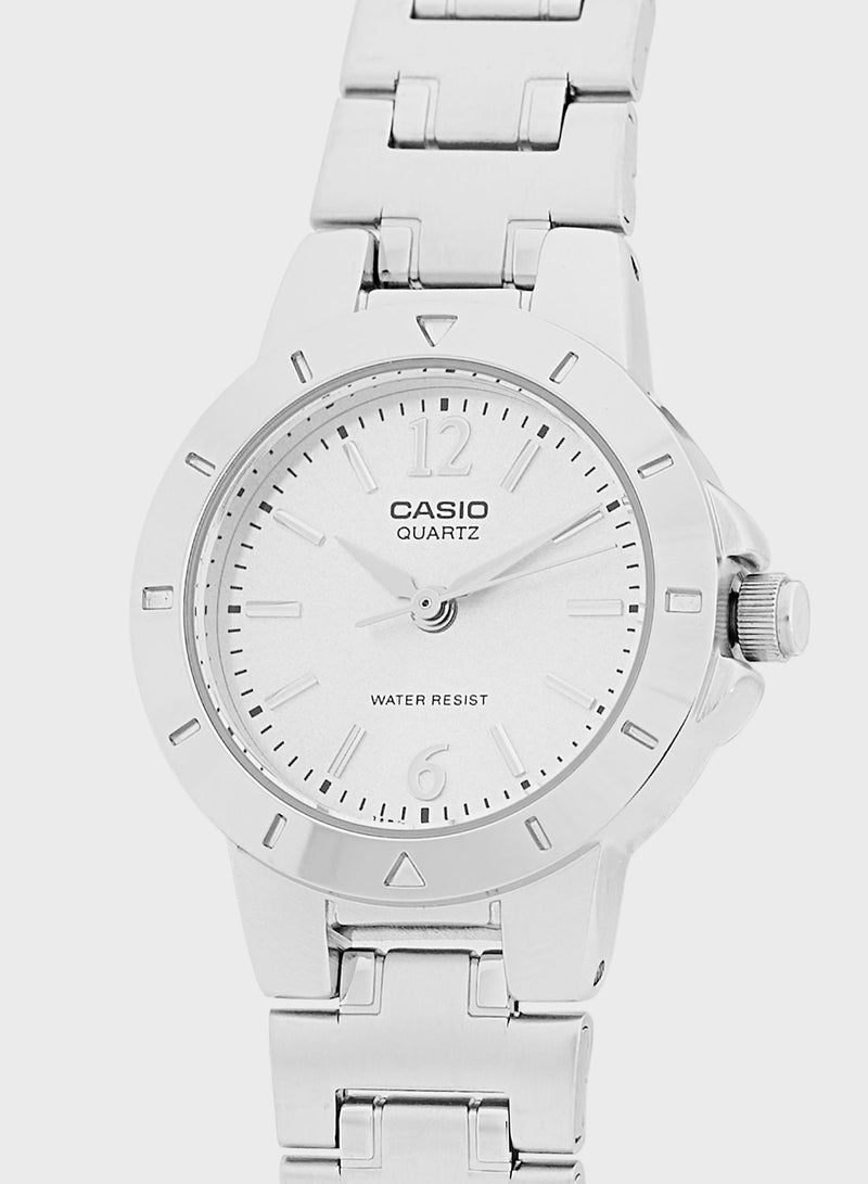 كاسيو ساعة يد بعقارب وسوار من الفولاذ - Image 2