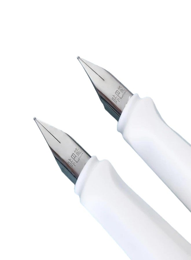 SAMVARDHAN Fountain Pen Set - Blue Ink, Fine Nib, 4 Count, Perfect for School, College & Office - Writing Instrument - Image 4
