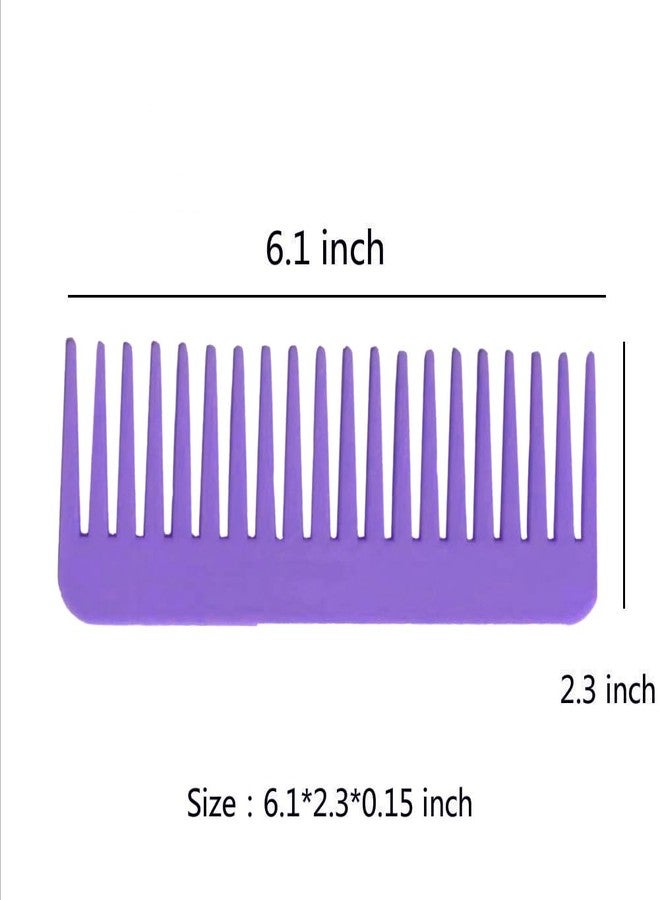 NuAngela Wide Tooth Hair Comb No Static, Detangling Styling Comb For Thick Long Curly Hair Wet Dry Hair, No Handle Round Teeth, Reduce Hair Loss&Breakages, Shower Shampoo Detangler Comb For Women Men - Image 5