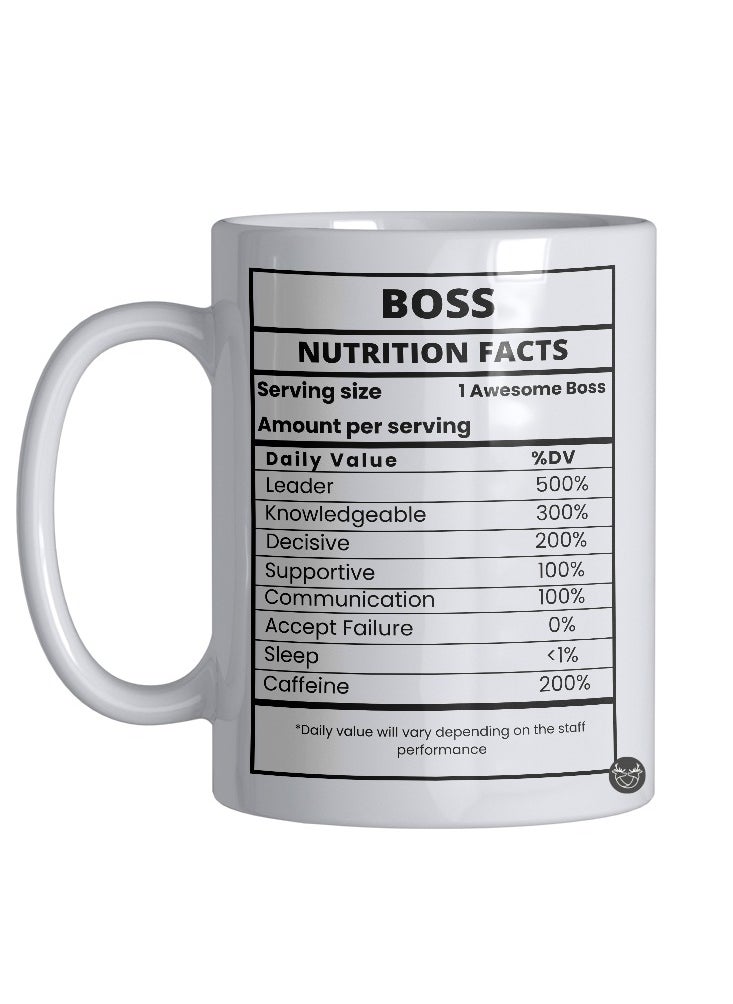 Reeman Design Boss cup nutrition facts 