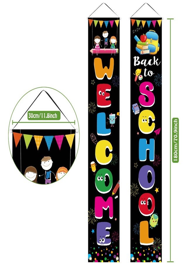 LioNergy Welcome Back to School Banner Teacher Banner for First Day of School Hanging Fabric Banners Flags Sign Backdrop Décor Supplies for Pre-School Primary High School Classroom Decorations - Image 3