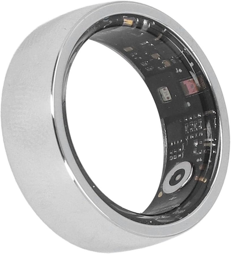 Vbestlife Silver Smart Ring Fitness Tracker IP68 Waterproof Multi Sport Modes Step Counter - Image 3