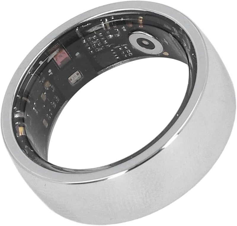Vbestlife Silver Smart Ring Fitness Tracker IP68 Waterproof Multi Sport Modes Step Counter - Image 4