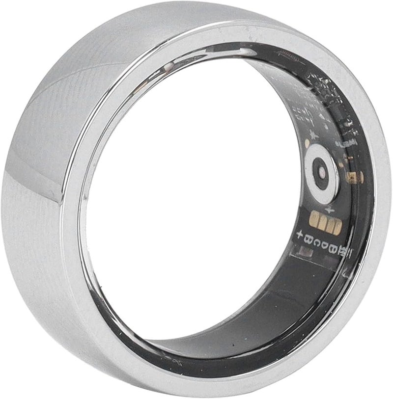 Vbestlife Silver Smart Ring Fitness Tracker IP68 Waterproof Multi Sport Modes Step Counter - Image 2