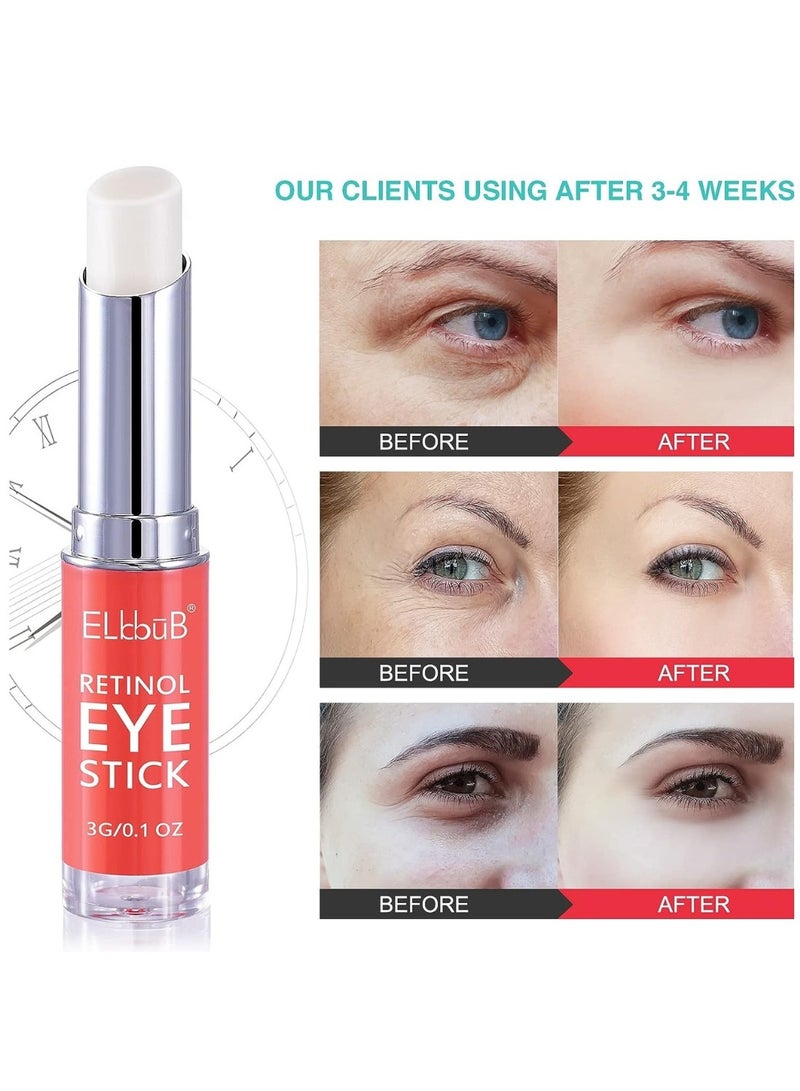 ELBBUB Retinol Eye Stick Anti Wrinkle Eye Cream for Puffy Eyes Dark Circles Eye Bags Crows Feet Wrinkles Reduces Wrinkles Saggy Skin Puffy Eyes  - Image 5