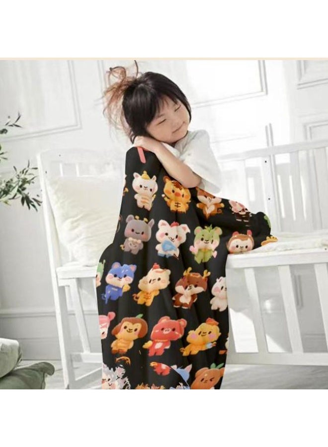 عام بطانية رقيقة من الفانيلا (حرارة ومريحة، ومناسبة للنوم واستخدام اللعبة والغبار والرمل) 150 سم * 200 سم - 1141 - Image 4