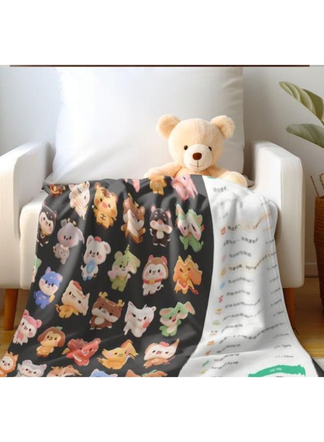 عام بطانية رقيقة من الفانيلا (حرارة ومريحة، ومناسبة للنوم واستخدام اللعبة والغبار والرمل) 150 سم * 200 سم - 1141 - Image 1