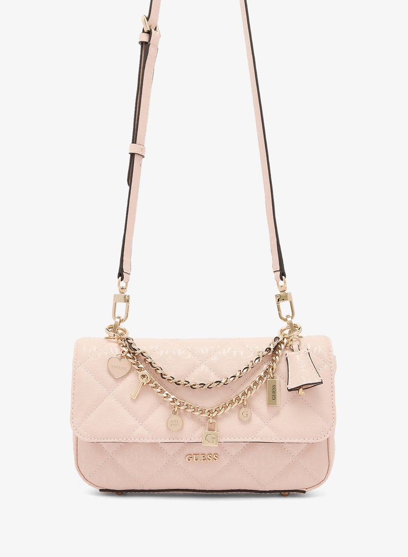 GUESS Libby Flap Over Crossbody Bag - Image 1
