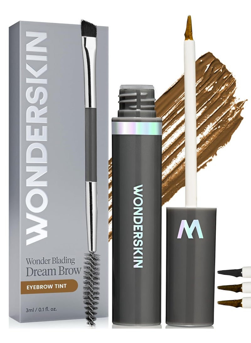 Wonderskin Wonderskin Dream Brow Eye Brow Gel, Long Lasting Eyebrow Gel, Waterproof, Transfer Proof Tinted Filler Eyebrow Mascara (Blonde) - Image 1