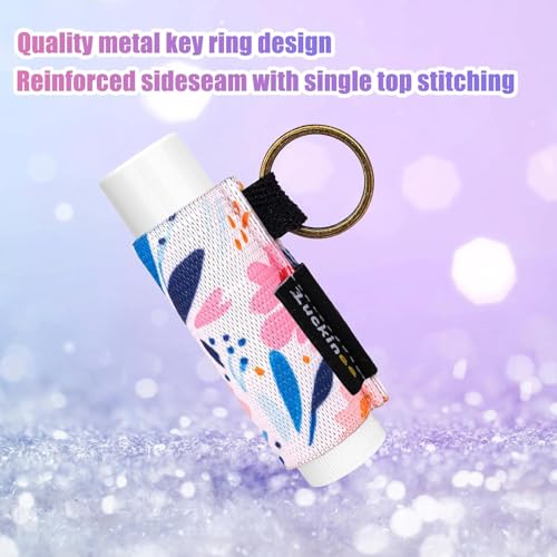LUCKINEE 3PCS Lip Balm Holder Keychain Lip Gloss Keychain Holder Lipstick Holder Lip Balm Pouch Keychain Compatible with ChapStick, Burt's Bees, Christmas Stocking Stuffers - Image 5