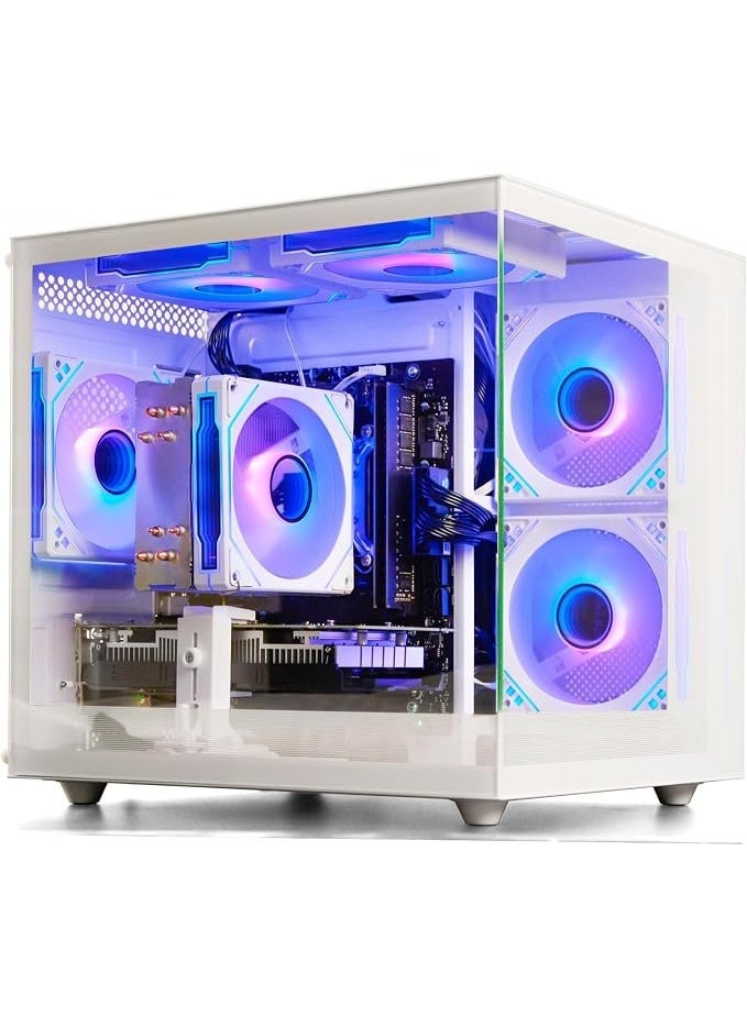 كمبيوتر مكتبي ألعاب جاهز رايزن 7، كارت شاشة RTX 4060، رام 32 جيجابايت، تخزين 1 تيرابايت، واي فاي 6 - Image 1