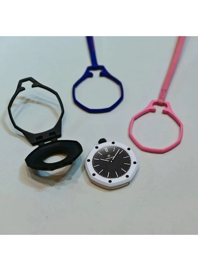 Royal pop Quartz Pocket Watch Fashion Lanyard Hanging Pendant Watch Unique Casual Analog Pocket Watch - Green. - Image 2
