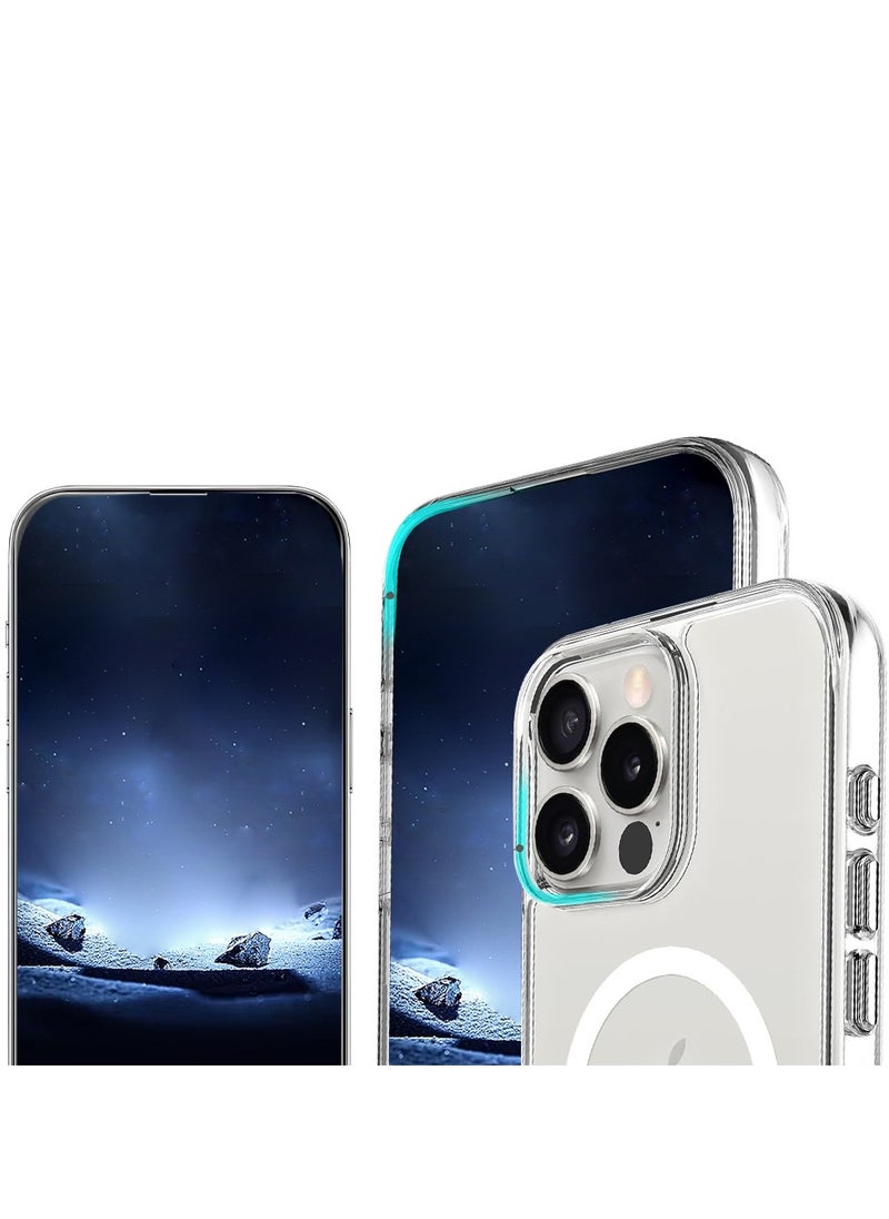 glassology - iPhone 16 Pro MagSafe Clear Case with Screen Protector Slim Shockproof Wireless Charging Compatible Anti-Yellowing Protective Bundle - Image 1
