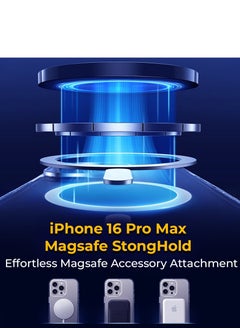 glassology iPhone 16 Pro MagSafe Clear Case with Screen Protector Slim Shockproof Wireless Charging Compatible Anti-Yellowing Protective Bundle  - Image 5