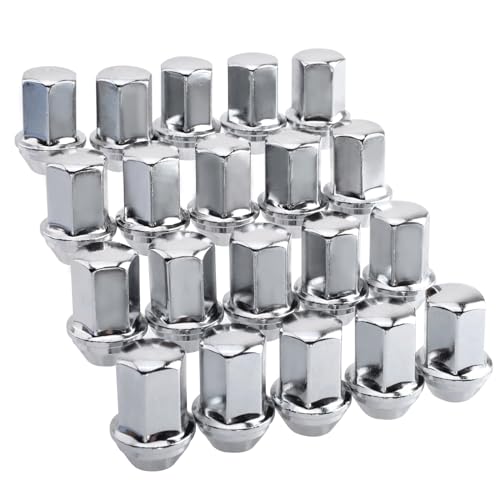 Gdydi 14x1.5mm 1.77 Inch 7/8 Hex OEM Factory Style Large Acorn Seat Lug Nuts Factory Wheels Replacement for Wrangler Gladiator Cherokee Grand Ram 20 Pcs - Image 1