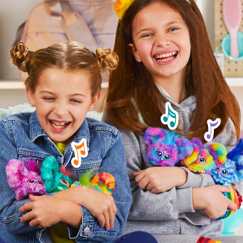 Furby فوربي فوربلتس 2-باك، أصدقاء مصغرين لوف-لي وميلو-ني، 45+ صوت لكل منهما، موسيقى وعبارات فوربيش، ألعاب قماشية إلكترونية، أحمر/أخضر وأرجواني/أزرق، للأعمار 6 سنوات فما فوق - Image 5