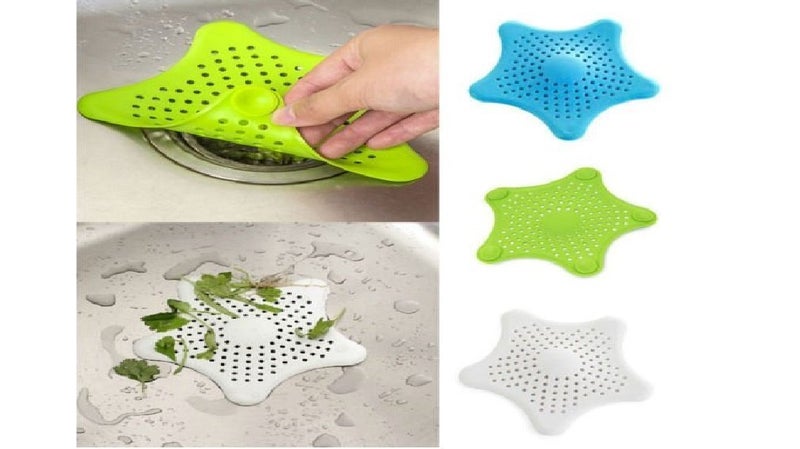 Param Silicone Bathroom Plug Trap Hair Catcher for Kitchen Sink (Medium, 8 x 12 x 8 cm, Multicolour) - Image 2