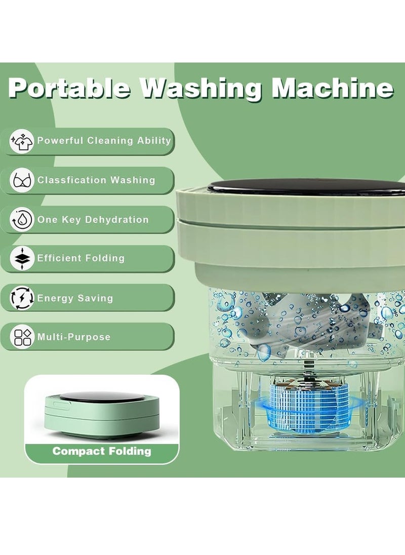 0TO1 TECH Portable Washing Machine,Mini Washer and Dryer,with 3 Modes Timing Cleaning,Washing Machine Foldable,with Drain Basket,Drain Pipe,Blue Light Sterilization,for Apartments,Travel or Underwear  - Image 2