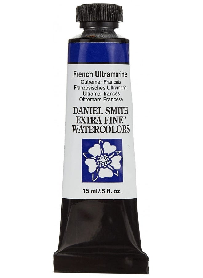 Daniel Smith Daniel Smith Extra Fine Watercolor 15ml Paint Tube, French Ultramarine (284600034), 0.5 Fl Oz (Pack of 1)  - Image 1
